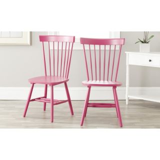 Safavieh Country Lifestyle Spindle Back Raspberry Dining Chair (Set of