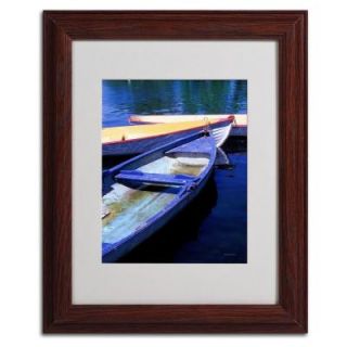Trademark Fine Art 11 in. x 14 in. Bois De Boulogne Boats Matted Framed Art KY0002 W1114MF
