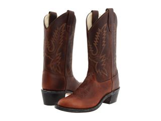 Old West Kids Boots Round Toe Western Boot Big Kid Oiled Rust