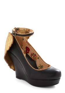 Angelic Houston Wedge  Mod Retro Vintage Heels