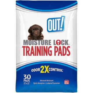 Out Moisture Lock Puppy Training Pads, 30 Count