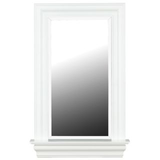 American Made Rayne Modern White Wall Mirror