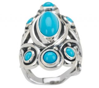 Carolyn Pollack Sleeping Beauty Turquoise Sterling Ring   J271042 —