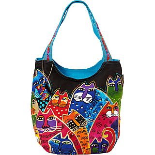 Laurel Burch Whiskered Family Scoop Tote