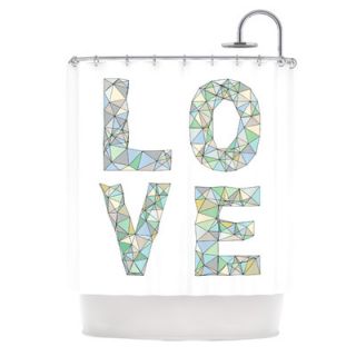 Four Letter Word Polyester Shower Curtain