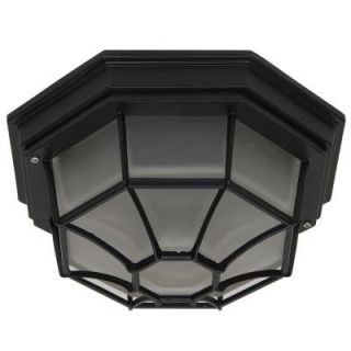 Yosemite Home Decor Serge Collection 1 Light Oil Rubbed Bronze Outdoor Flash Mount Lamp 3902LIORB