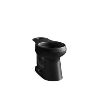 KOHLER Cimarron Comfort Height Round Toilet Bowl Only in Black Black K 4347 7