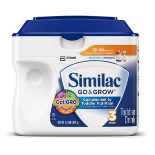 Go & Grow by Similac Milk Based Toddler Drink, Powder, 1.38 lb (Pack of 6)