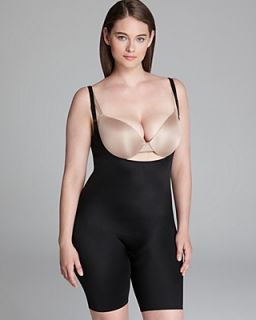 SPANX Plus Size Bodysuit   Slimplicity Open Bust Mid Thigh #991P