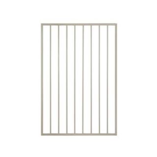 US Door & Fence Pro Series 3 ft. W x 5 ft. H Navajo White Steel Fence Gate G2GHDS39X58NWUS
