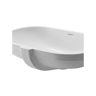 Duravit D Code Undercounter Bathroom Sink with Overflow   0338490000