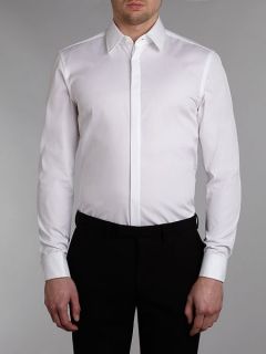 Hugo Boss Ilias double cuff slim fit shirt White