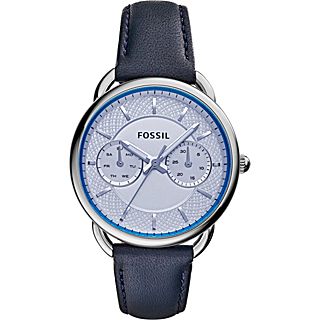 Fossil Tailor Multifunction Leather Watch