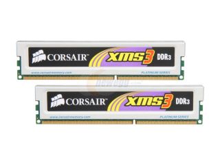 CORSAIR XMS3 4GB (2 x 2GB) 240 Pin DDR3 SDRAM DDR3 1333 (PC3 10666) Dual Channel Desktop Memory Kit Model TW3X4G1333C9
