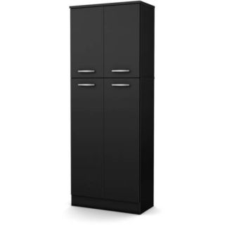 South Shore Smart Basics 4 Door Storage Pantry, Multiple Colors