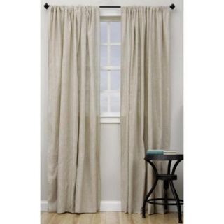 Classic Linen Blend Curtain Panel Natural 57 in x 96 in