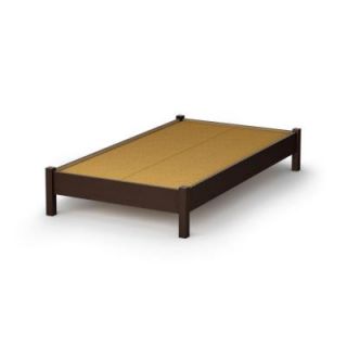 South Shore Furniture Bedtime Story Twin Size Platform Bed in Chocolate 3159205