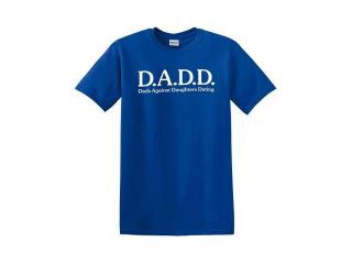 Top Ten Rules For Dating My Daughter With DADD Adult Graphic Unisex T Shirt Tee Shirt (Medium, Navy Blue)