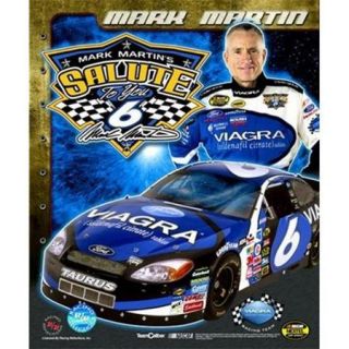 Racing Reflections RRPSS6MM 2006 Mark Martin collage  car number driver and signature Poster Print   8 x 10