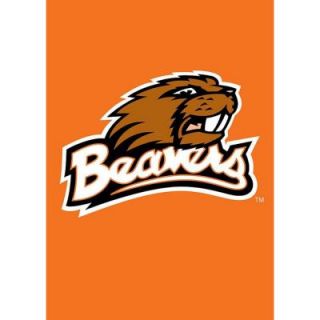 Team Sports America NCAA 12 1/2 in. x 18 in. Oregon State 2 Sided Garden Flag with 3 ft. Metal Flag Stand P127124
