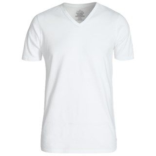 Calvin Klein Stretch Cotton V Neck T Shirt (For Men) 9626U 64