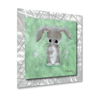 Bunny by All Artsy Graphic Art Plaque by All My Walls