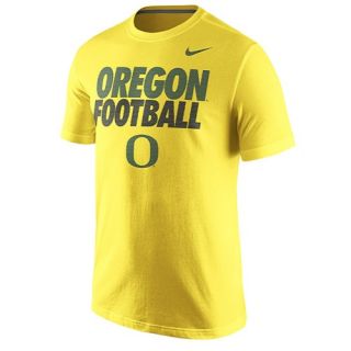 Nike College Cotton Football Practice T Shirt   Mens   Football   Clothing   Oregon Ducks   Yellow