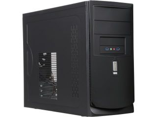 Rosewill I3 397 BK   Micro ATX Mini Tower Computer Case   Glossy Finish, 2 x USB 3.0 Ports, 400W Power Supply Included