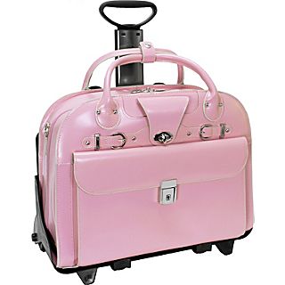 McKlein USA Roseville   Fly Through Checkpoint Friendly Removable Rolling Ladies’ Laptop Case