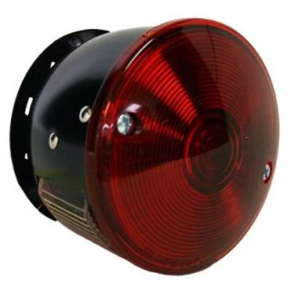 Blazer International Stop/Tail/Turn 3 7/8 in. Metal Round Lamp Red with Universal Mounting Plate B55UW