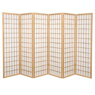ft. Tall Window Pane Shoji Screen (6 Panels)