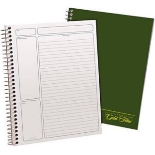 Ampad Gold Fibre Wirebound Legal Pad, 9 1/2" x 7 1/4", White, Green Cover, 84 Sheets, 2 Pack