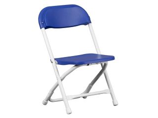 Flash Furniture Kids Blue Plastic Folding Chair [Y KID BL GG]