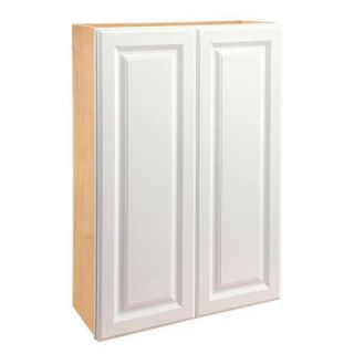 Home Decorators Collection 30x42x12 in. Hallmark Assembled Wall Double Door Cabinet in Arctic White W3042 HAW