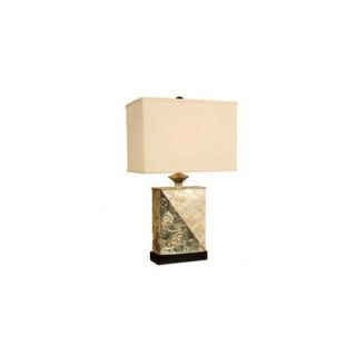 Capiz Shell 25 H Table Lamp with Rectangle Shade