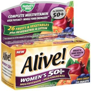 Alive Once Daily Women's 50+ Multivitamin/Multimineral, 50ct