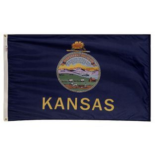 Valley Forge Flag  3x5 Nylon Kansas State Flag