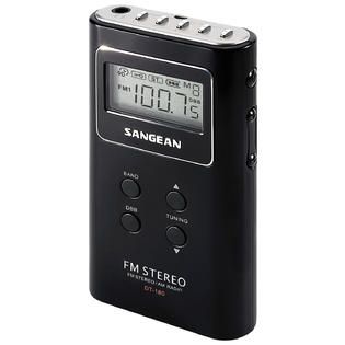 Sangean FM Stereo / AM PLL Synthesized Pocket Receiver  Black   TVs