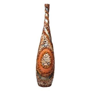 Tan and Bronze Floor Vase 59 inch high