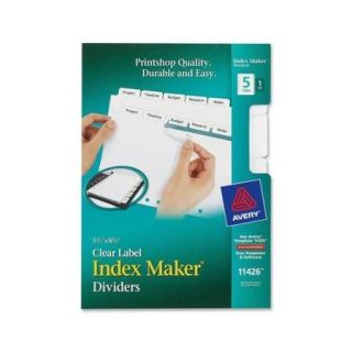 Avery Index Maker Clear Label Divider AVE11426
