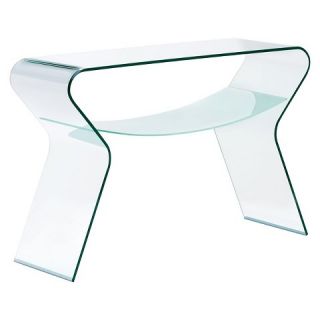 Zuo Yoga Console Table   Clear/Frosted