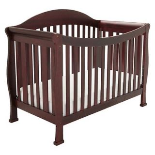 Mikaila Allie 3 in 1 Convertible Crib with Toddler Rail   Cherry