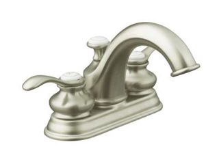 KOHLER K 12266 4 BN Fairfax Centerset Lavatory Faucet Brushed Nickel  Bathroom Faucet