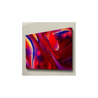 Menaul Fine Art Red Swirls by Scott J. Menaul Graphic Art on Wrapped