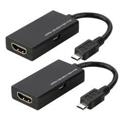 INSTEN Micro USB 5 pin to HDMI MHL Adapter (Pack of 2)  