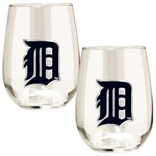 Officially Licensed MLB 2 piece Stemless Wine Glass Set   Detroit Tigers   7797063