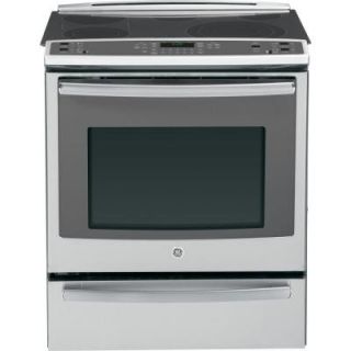 GE Profile 5.3 cu. ft. Slide In Electric Range with Self Cleaning Convection Oven in Stainless Steel PS920SFSS