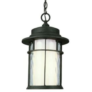 Bel Air Lighting Rust Outdoor Pendant with Opal Glass 5293 RT