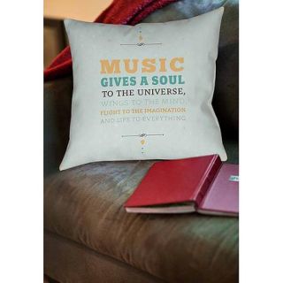 Thumbprintz Music Gives a Soul Indoor Pillow