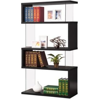 Coaster Black Floating Bookcase